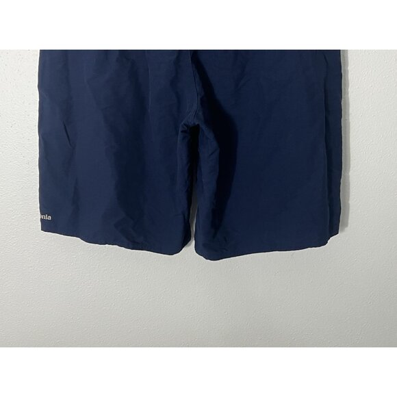 Patagonia Men’s Wavefarer Board Shorts Size 34 Navy Blue/Tan Camo Waist - Picture 7 of 13